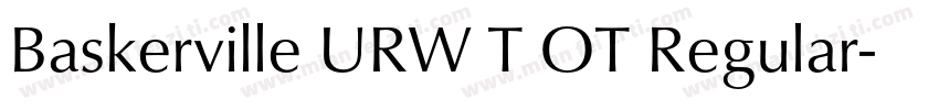 Baskerville URW T OT Regular字体转换